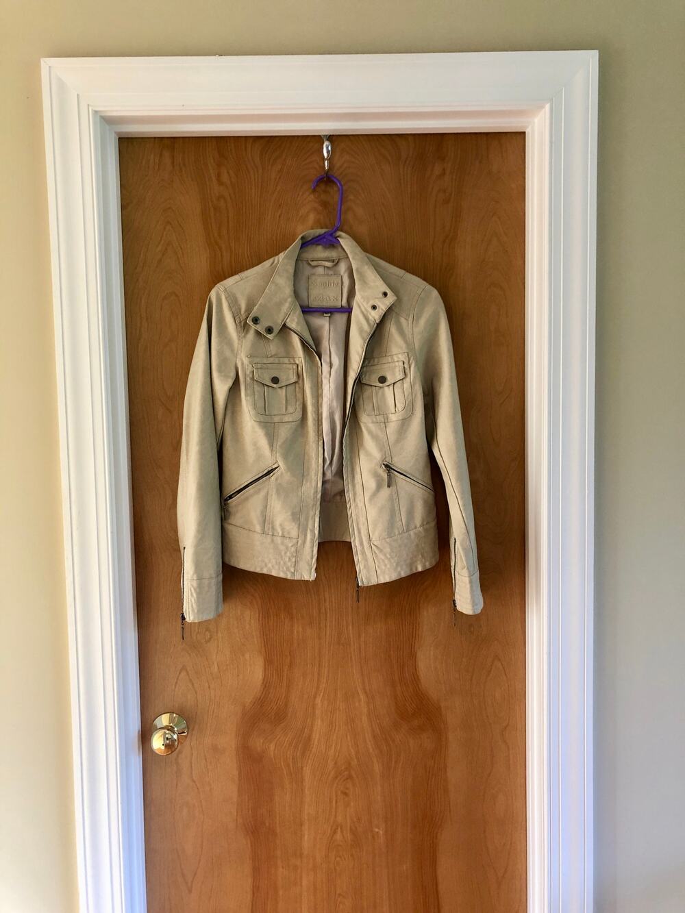 Sophie Max Faux Leather Jacket XS